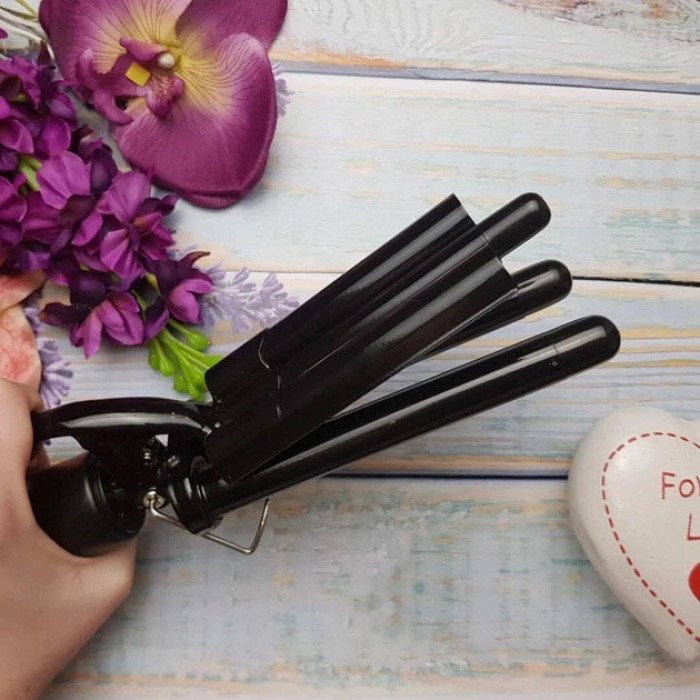 Плойка Потрійна Pro Mozer Mz-6621 Плойка На Три Хвилі Для Завивки Волосся