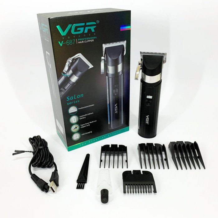 Акумуляторна машинка для стрижки VGR V-687