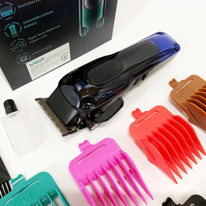 Тример для бороди та тіла, VGR V-013 PROFCOMPLEX тример для стрижки волосся. Колір: синій