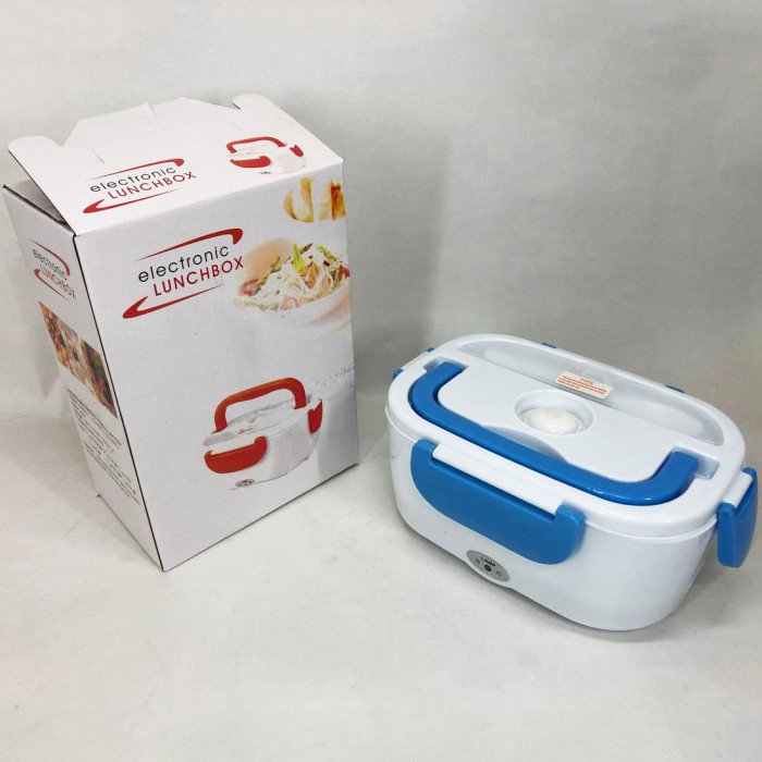 Ланч бокс електричний із підігрівом Lunch Heater 220 V Pro, ланч бокс від мережі. Колір: синій