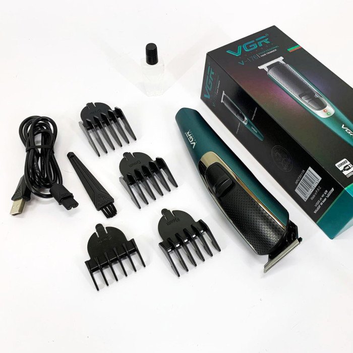Тример для бороди та волосся VGR V-176 від USB, Професійний триммер для стрижки