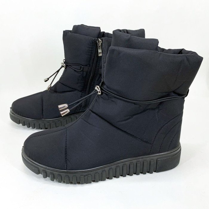 Черевики жіночі утеплені чорні 41р 26,5см, Бурки бабуші жіночі повсть, Жіночі черевики з нейлону