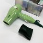 Фен для волосся дорожній VGR V-432 GREEN, з концентратором 1000 Вт, іонізація та 2 режими. Колір: зелений