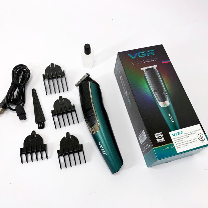 Тример для бороди та волосся VGR V-176 від USB, Професійний триммер для стрижки