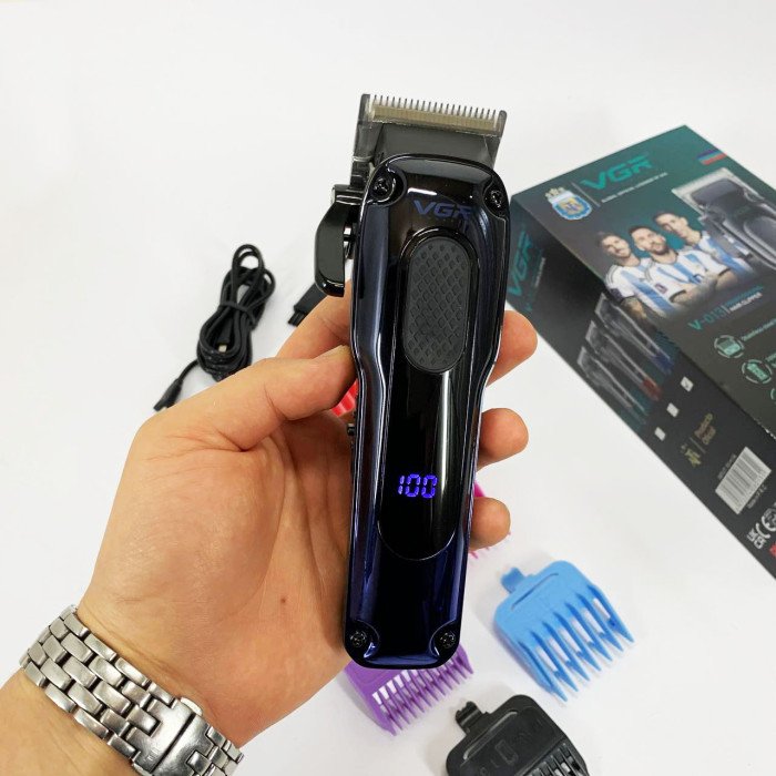 Тример для бороди та тіла, VGR V-013 PROFCOMPLEX тример для стрижки волосся. Колір: синій