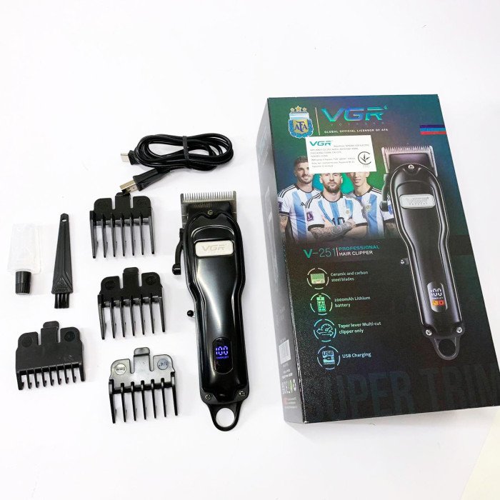 Акумуляторна машинка для стрижки VGR V-251