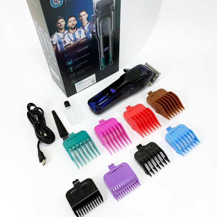 Тример для бороди та тіла, VGR V-013 PROFCOMPLEX тример для стрижки волосся. Колір: синій