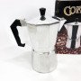 Кавоварка гейзерна з нержавіючої сталі UNIQUE UN-1912 270 мл, Гейзерна кавоварка 3 чашки