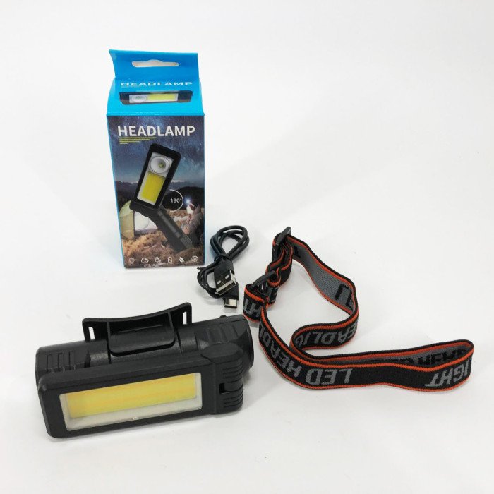 Ліхтар WORKLIGHT 2 в 1 5305-COB(WHITE+YELLOW), Потужний ліхтар для риболовлі, Потужний ліхтар на голову