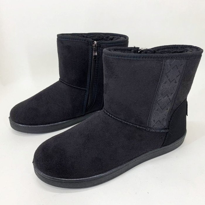 Уггі жіночі утеплені 39р 25,5см чорні Жіночі зимові черевики з повсті