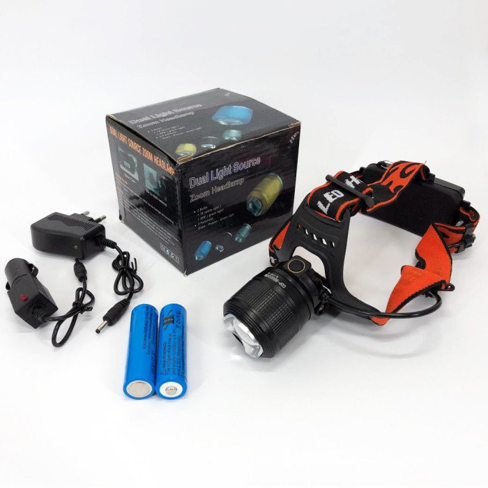 Налобний тактичний ліхтарик POLICE BL-2199-T6, потужний акумуляторний ліхтарик налобний, головний ліхтарик