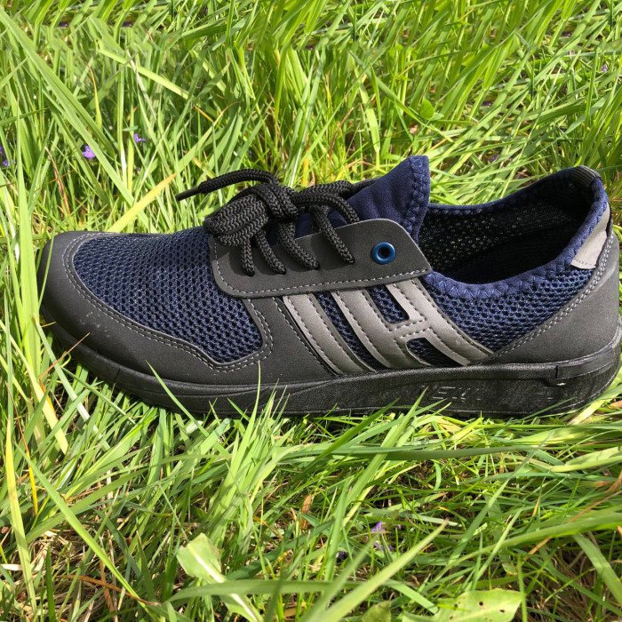 Модні універсальні кросівки із сітки 42 розмір. Чоловічі кросівки з тканини, що дихають. Модель 48177. Колір: синій