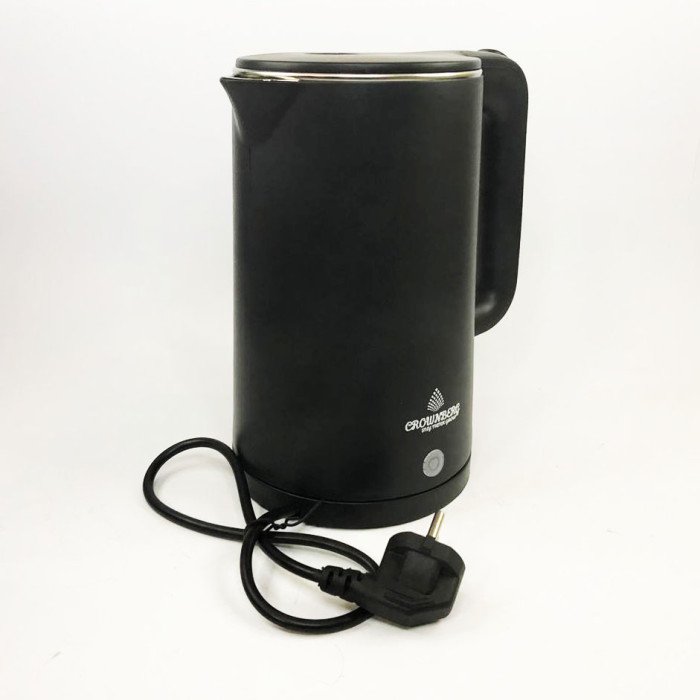 Електрочайник Crownberg CB-2845 дисковий 1.8л 1800Вт. Колір: чорний