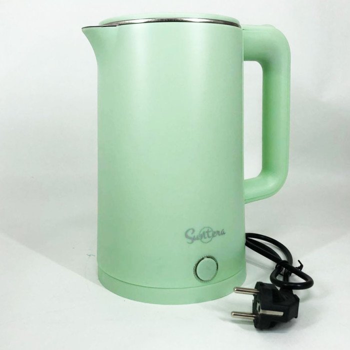 Електрочайник Suntera EKB-327G 1.8 Л 1500 Вт, стильний електричний чайник, електронний чайник, дисковий чайник