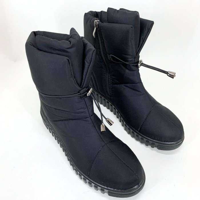 Черевики жіночі утеплені чорні 41р 26,5см, Бурки бабуші жіночі повсть, Жіночі черевики з нейлону