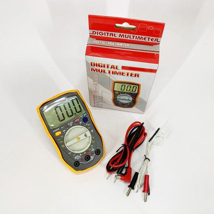 Мультиметр HAOYUE DT-33C Вимірювання: V (AC/DC), A (AC/DC), Ω, hFE, дзвінки. Функції: Data Hold, тест діодів