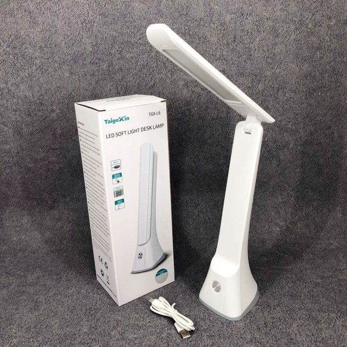 Настільна лампа з акумулятором Taigexin LED TGX-L6 4.5W 350lm 6500K USB 5V, лампа для столу школяра