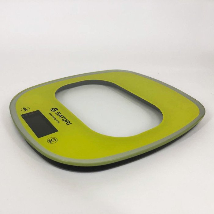 Кухонні ваги Satori SKS-221-GR до 5 кг, електронні кухонні ваги. Колір: зелений