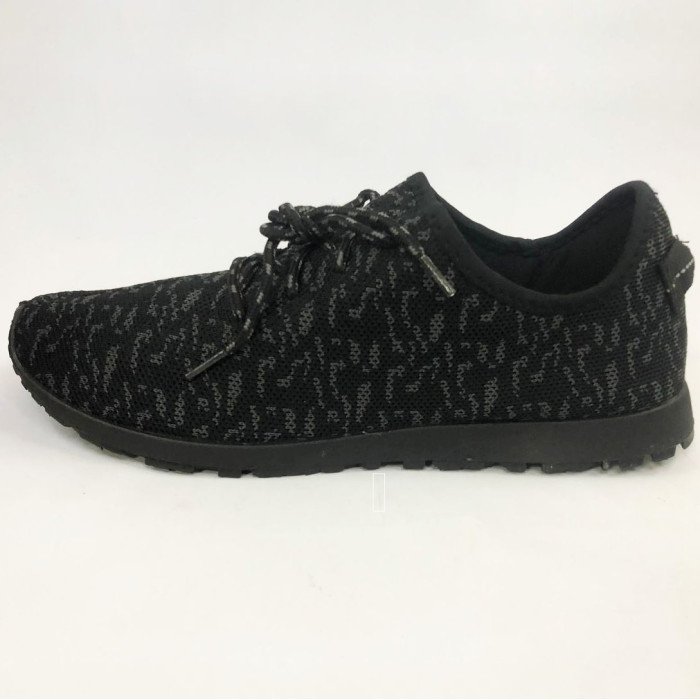 Чоловічі кросівки сітка 45 розмір. Еспадрильї чоловічі | Легкі літні чорні кросівки. Модель 74612. Колір: чорний