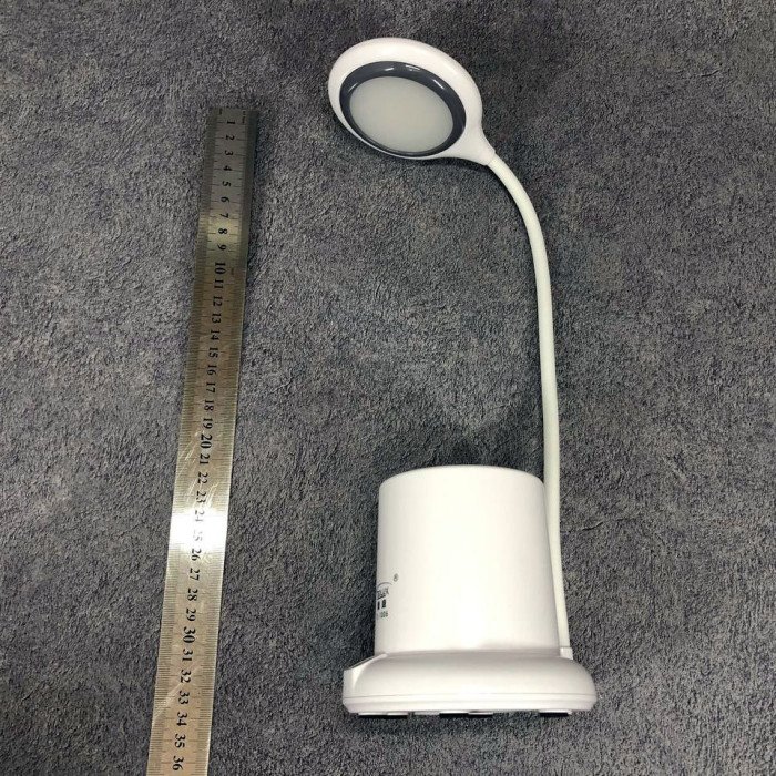 Настільна лампа акумуляторна на гнучкій ніжці з органайзером Tedlux TL-1006