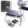 Підставка для ноутбука охолоджувальна LD-09 E-Table Підставка для ноутбука з протиковзким покриттям