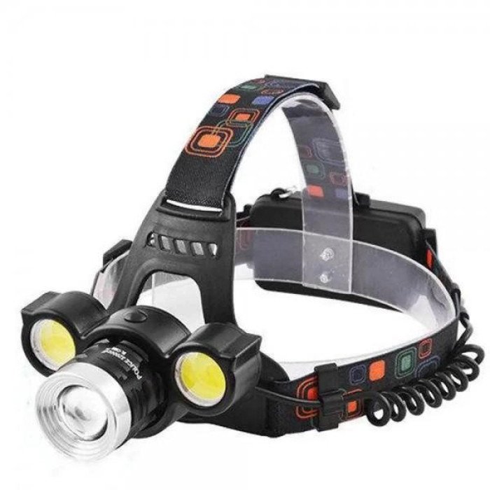 Налобний акумуляторний ліхтар HeadLight BL-001 діод T6+Cob, Налобний ліхтарик з USB зарядкою, з лінзою