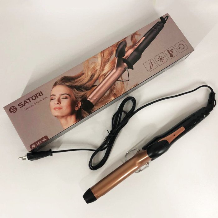 Плойка для волосся Satori SS-2510-BL 25 Вт, Праска для завивки волосся, Стайлер для укладання