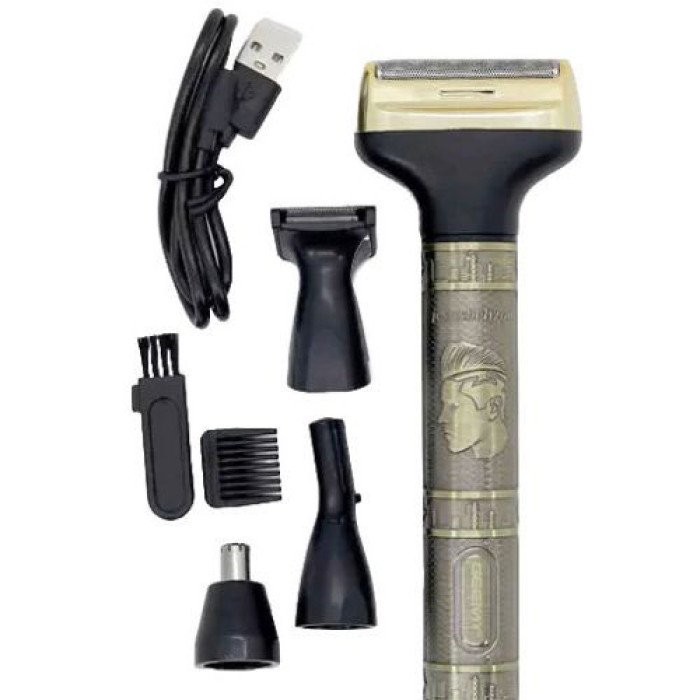 Чоловічий набір Geemy GM-3158, Тример бездротової, Машинка чоловіча для гоління, Тример бритва для бороди.