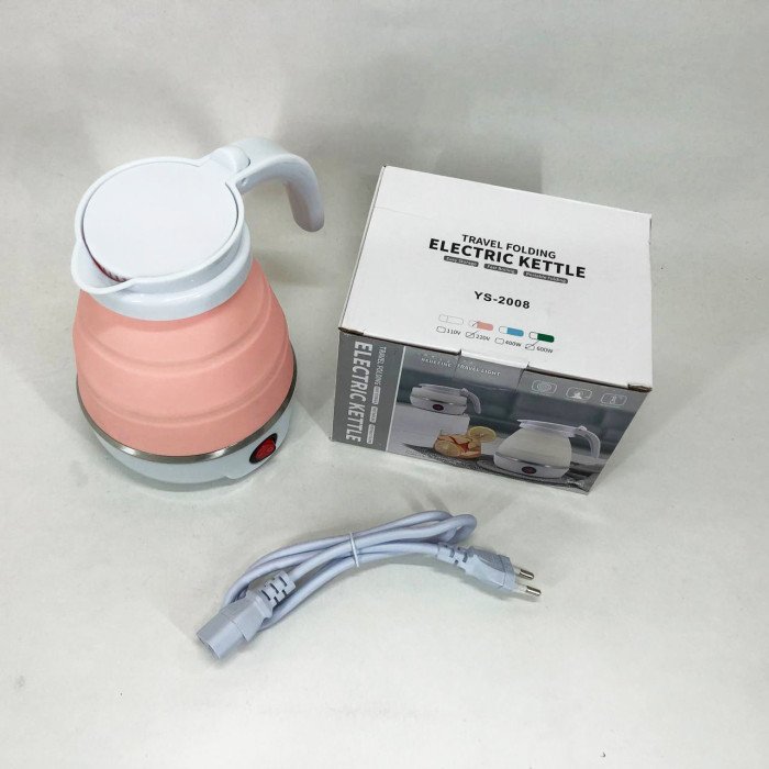 Електрочайник складаний Travel Folding 600ml. Колір: рожевий