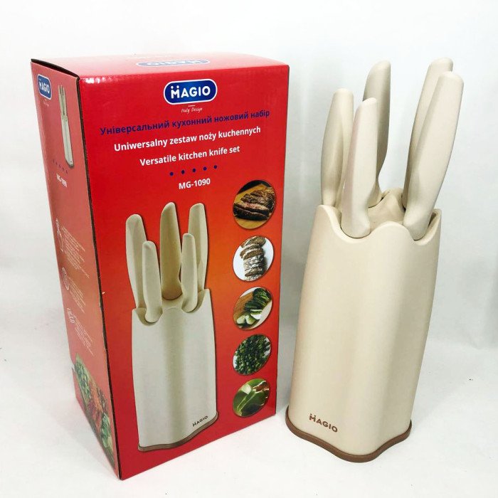 Набір ножів універсальний кухонний Magio MG-1090, кухарські ножі набір, кухонні ножі