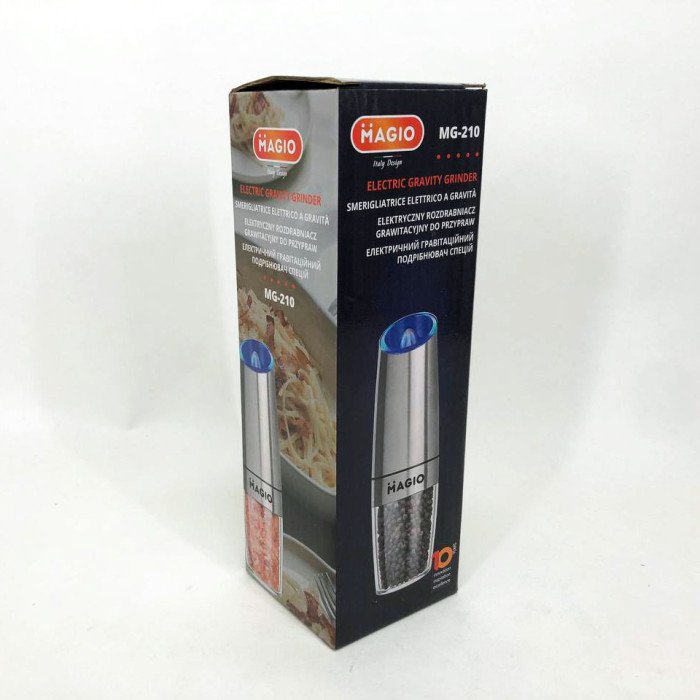 Електричний гравітаційний подрібнювач спецій Magio MG-210, Електричний млин з підсвічуванням