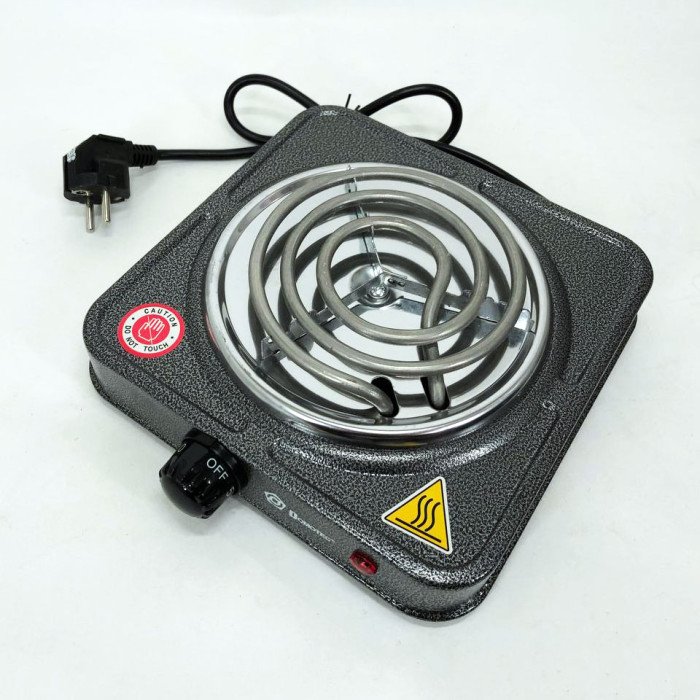 Електроплита спіральна настільна плита Domotec MS-5801 1000 W, Переносна компактна електроплита