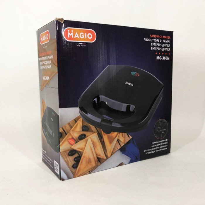 Бутербродниця сендвічниця MAGIO MG-360N 700 Вт, електробутербродниця, електрична сендвічниця