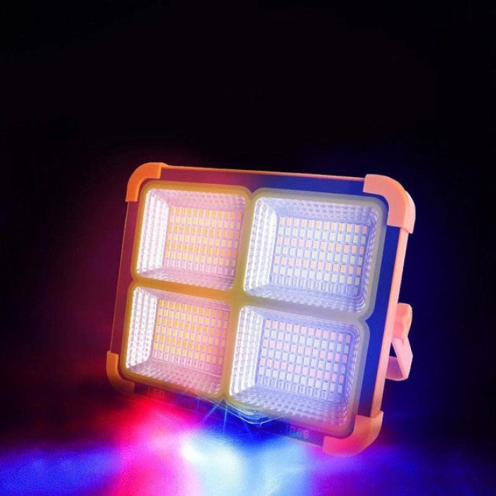 Потужний ліхтар - прожектор із сонячною панеллю та функцією Power bank Solar LED light 12000 mAH