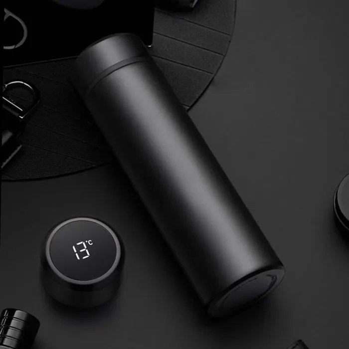 Розумний термос з датчиком температури, Термос для школи, Розумний термос з екраном, Розумний термос