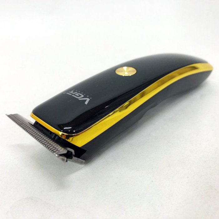 Тример для стрижки волосся та бороди VGR V-966 LED Display, машинка чоловіча для гоління. Колір: золотий