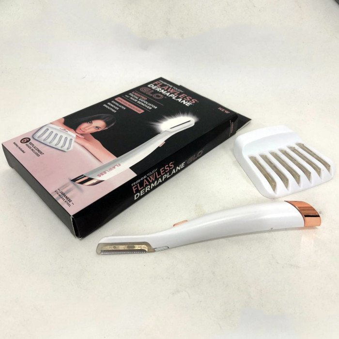 Тример-епілятор жіночий Flawless Dermaplane Glo, епілятор для інтимних зон
