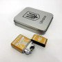Дугова електроімпульсна запальничка USB Україна (металева коробка) HL-449. Колір: золотий