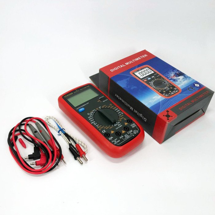 Цифровий Професійний мультиметр VC9208N тестер вольтметр + термопара, хороший мультиметр
