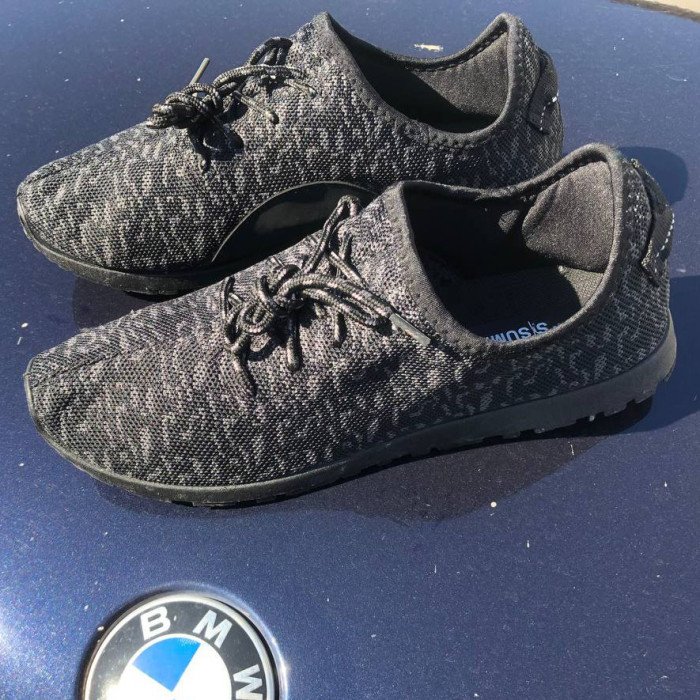 Чоловічі кросівки сітка 45 розмір. Еспадрильї чоловічі | Легкі літні чорні кросівки. Модель 74612. Колір: чорний