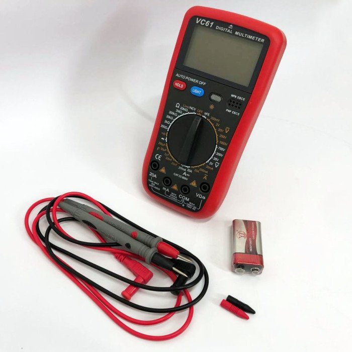 Цифровий Професійний мультиметр Digital VC61 вольтметр тестер. Зі звуком видає сигнал під час дзвінка