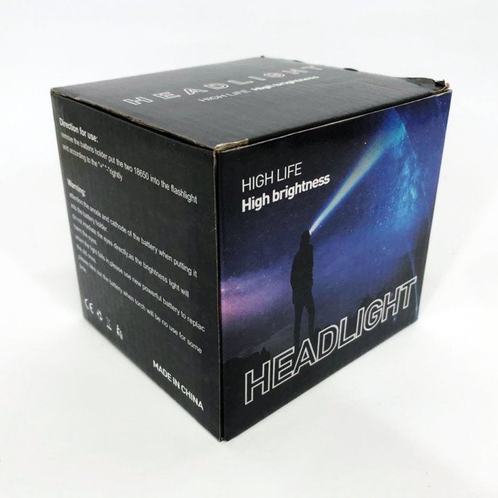 Ліхтар налобний X-Balong XQ-218-HP50 акумуляторний LED zoom з функцією Power Bank 3 режими роботи