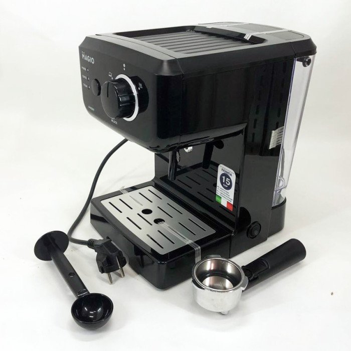 Кавоварка рожкова еспресо MAGIO MG-962 1140 Вт, латте кавоварка автоматична