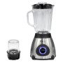 Блендер з кавомолкою 2 в 1 Domotec MS-6610 чаша зі скла 1000 Вт, переносний, блендер чаша подрібнювач