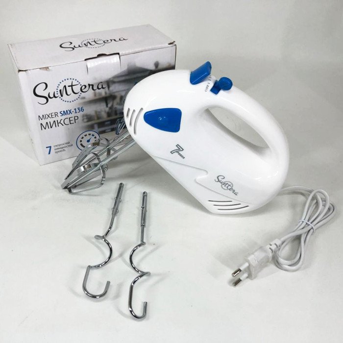 Міксер/Блендер Suntera SMX-136 300 Вт, Хороший міксер, Кращий ручний міксер, Ручний міксер для кухні