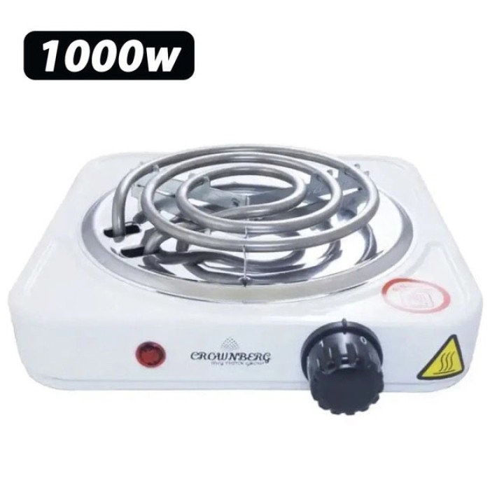 Плита Crownberg CB-3740 настільна електрична однокомфоркова спіральна