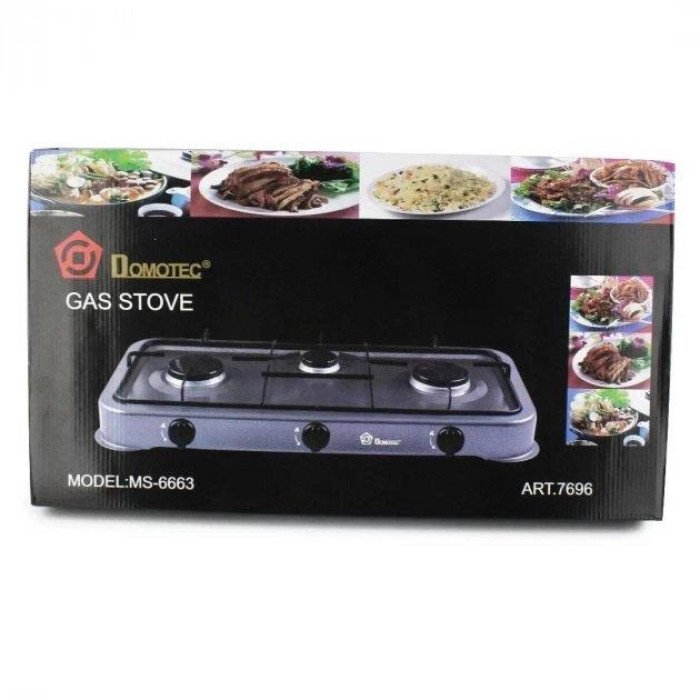Газова плита Domotec MS 6603 3 конфорки