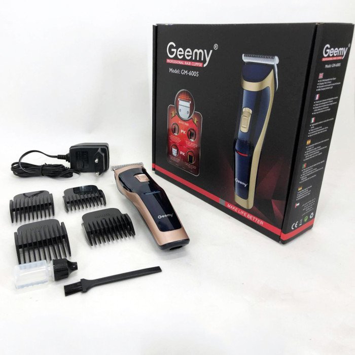Машинка для стрижки Gemei GM-6005, Багатофункціональна акумуляторна машинка для стрижки