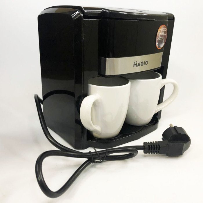 Кафеварка 450 Вт MAGIO MG-450, кавоварка для дому, маленька кавомашина