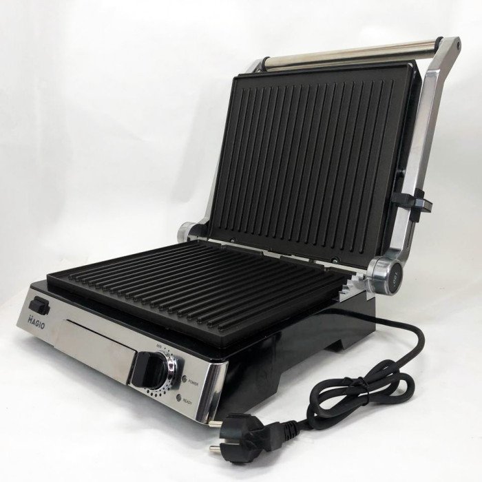 Електрогриль-барбекю електричний Magio МG-372 Антипригарне покриття 2200W, домашній гриль для шаурми